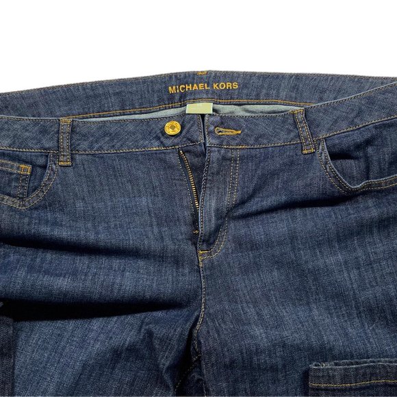 NWT Michael Kors Jeans Size 14 Studded 40 x 33 Medium Wash Embellished Mid‎ Rise - Picture 5 of 12